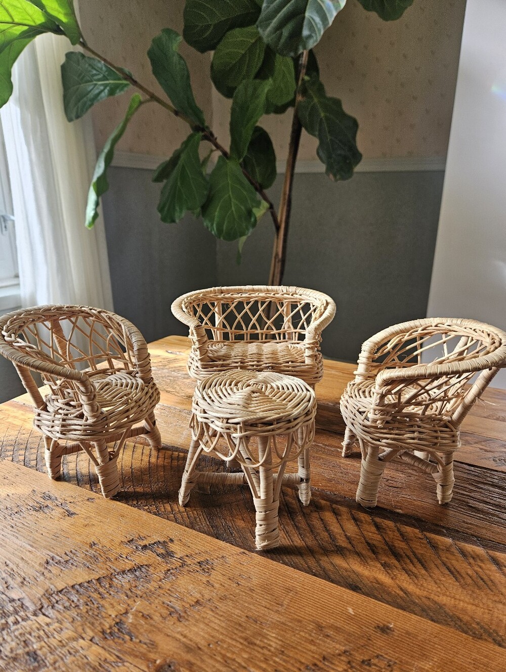 Vintage Wicker Play Furniture
